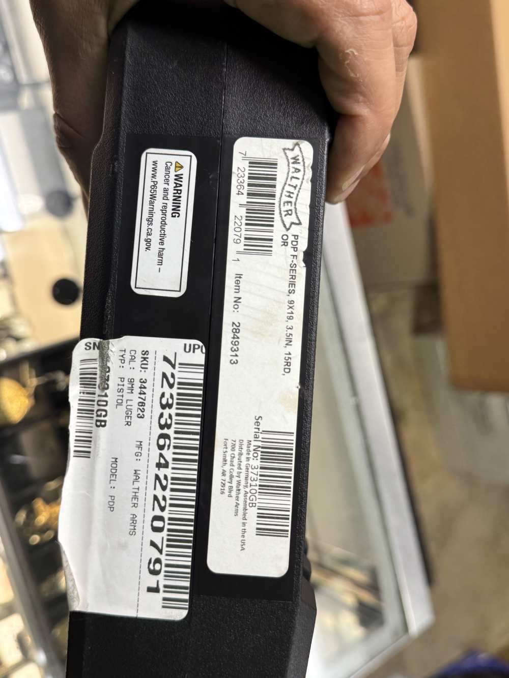 Walther PDP F-series 9mm pistol O-sight C Green dot! in case -img-13