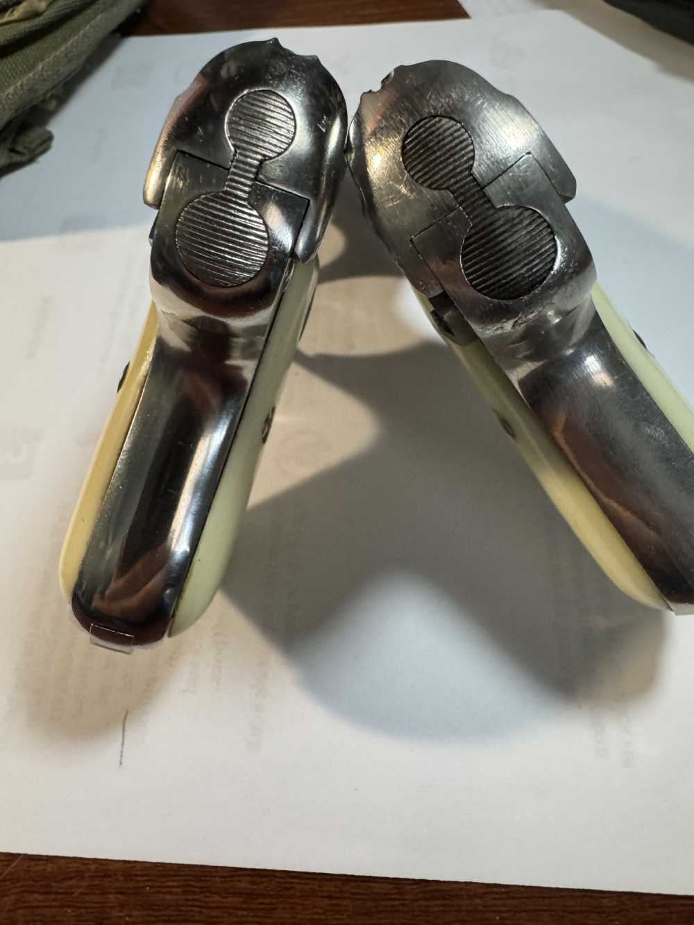Galesi Brescia Like Beretta Rare Factory Nickel (TWO) Pistols Superb C&R OK-img-2