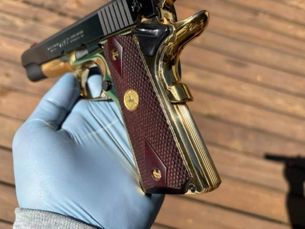 Colt Competition Series 70 1911 45 ACP Gold Plated NR .01 Start Penny Aucti-img-39