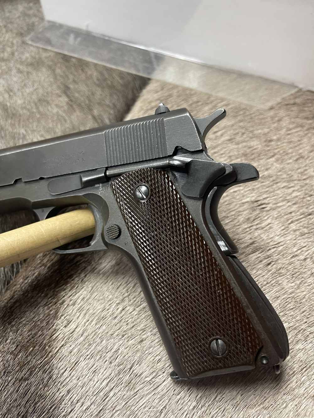 ALL CORRECT 1944 Remington Rand 1911a1 C&R WWII Scovill Mag Very Clean!!-img-3