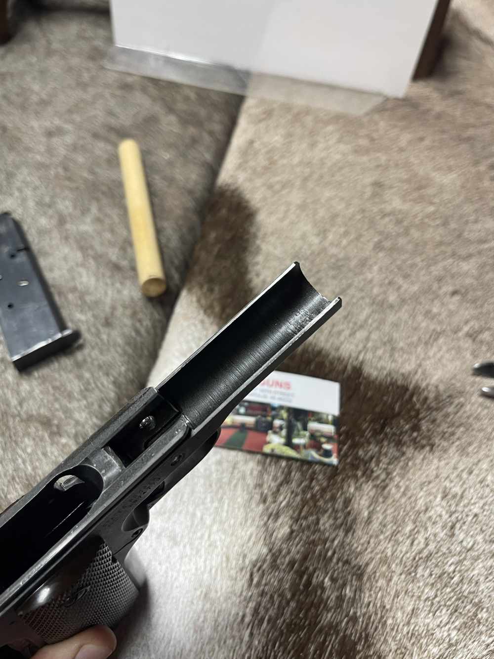 ALL CORRECT 1944 Remington Rand 1911a1 C&R WWII Scovill Mag Very Clean!!-img-19