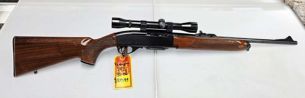 1968 Remington Model 742 Woodsmaster Carbine .30-06 Rifle w/Scope-img-0