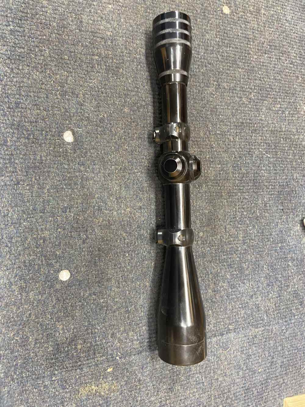 Redfield 6x rifle scope with Redfield rings -img-0
