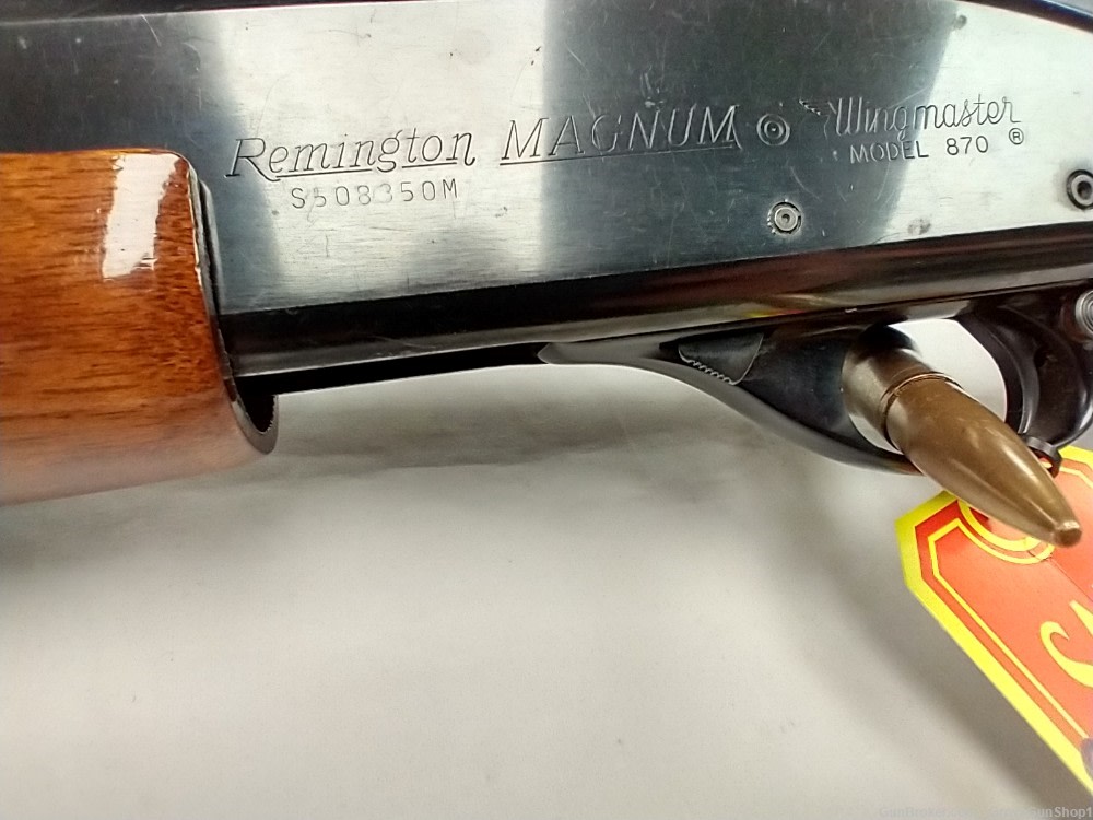1974 Remington 870 Wingmaster Magnum 12GA 20" Shotgun VERY NICE-img-1