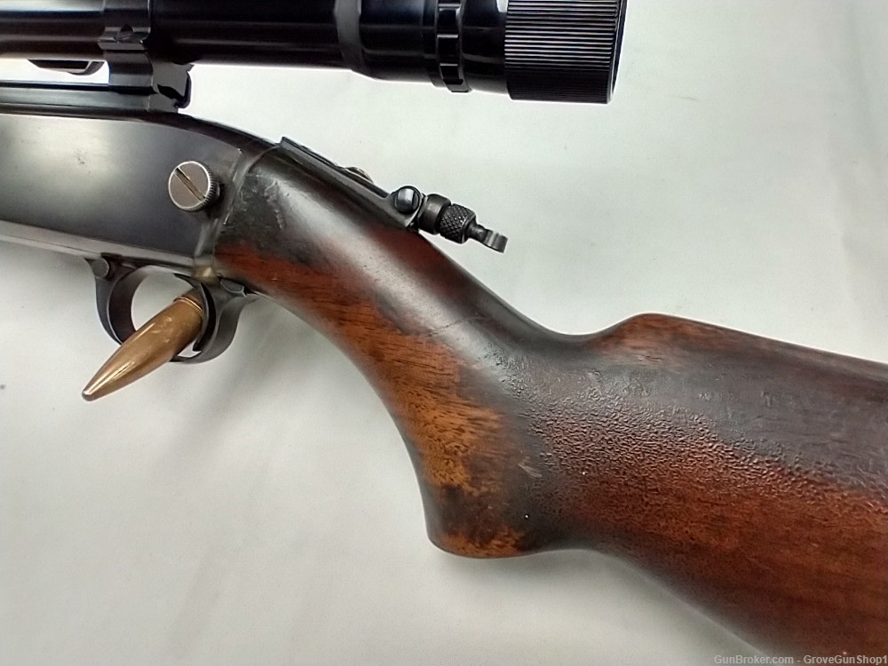 1933 Winchester Model 61 22S,L,LR 24" Pump-Action Rifle w/Weaver Scope-img-3