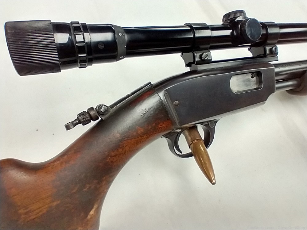 1933 Winchester Model 61 22S,L,LR 24" Pump-Action Rifle w/Weaver Scope-img-21