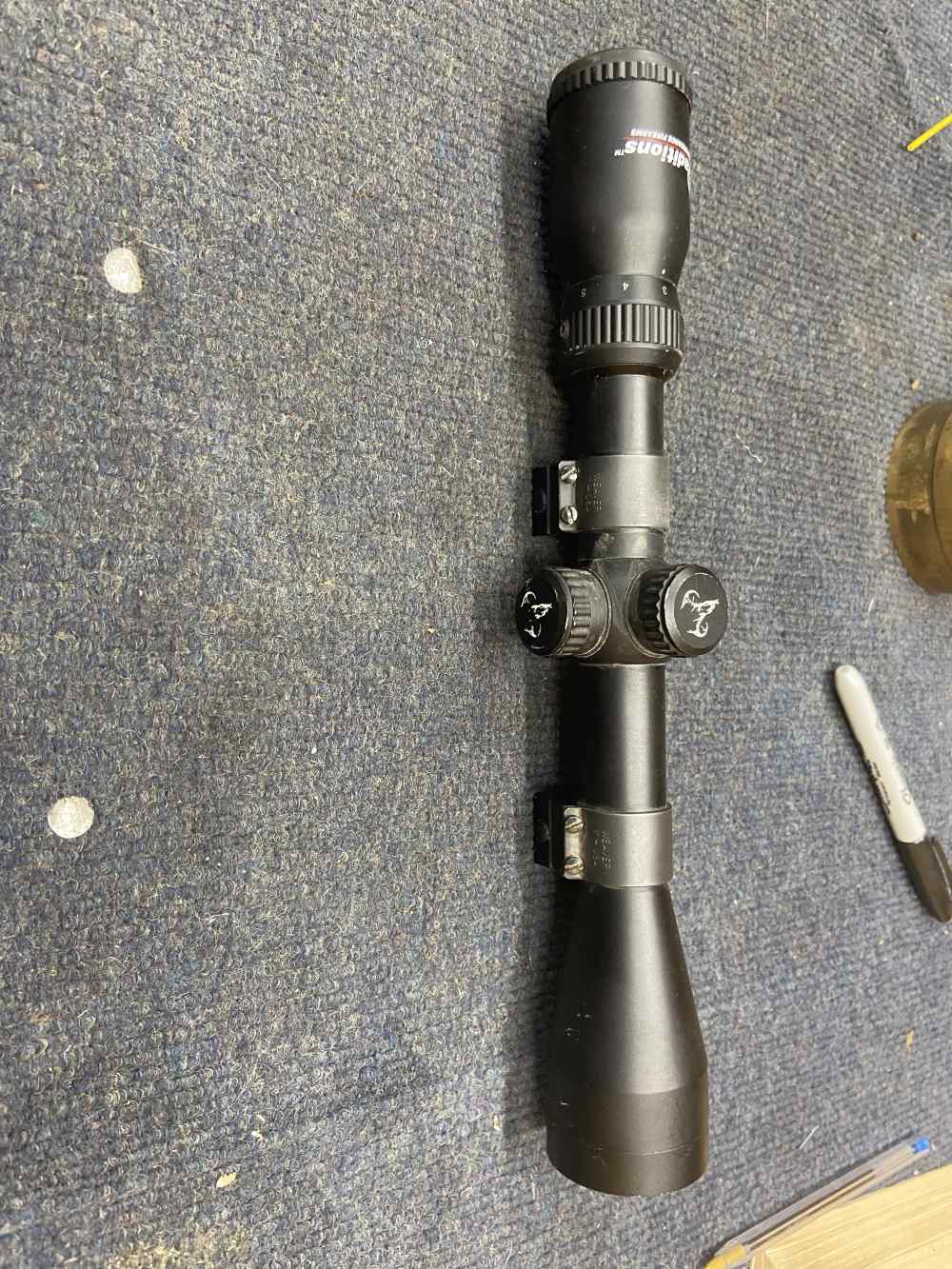 Traditions rifle scope with weaver rings 3-9x40-img-0