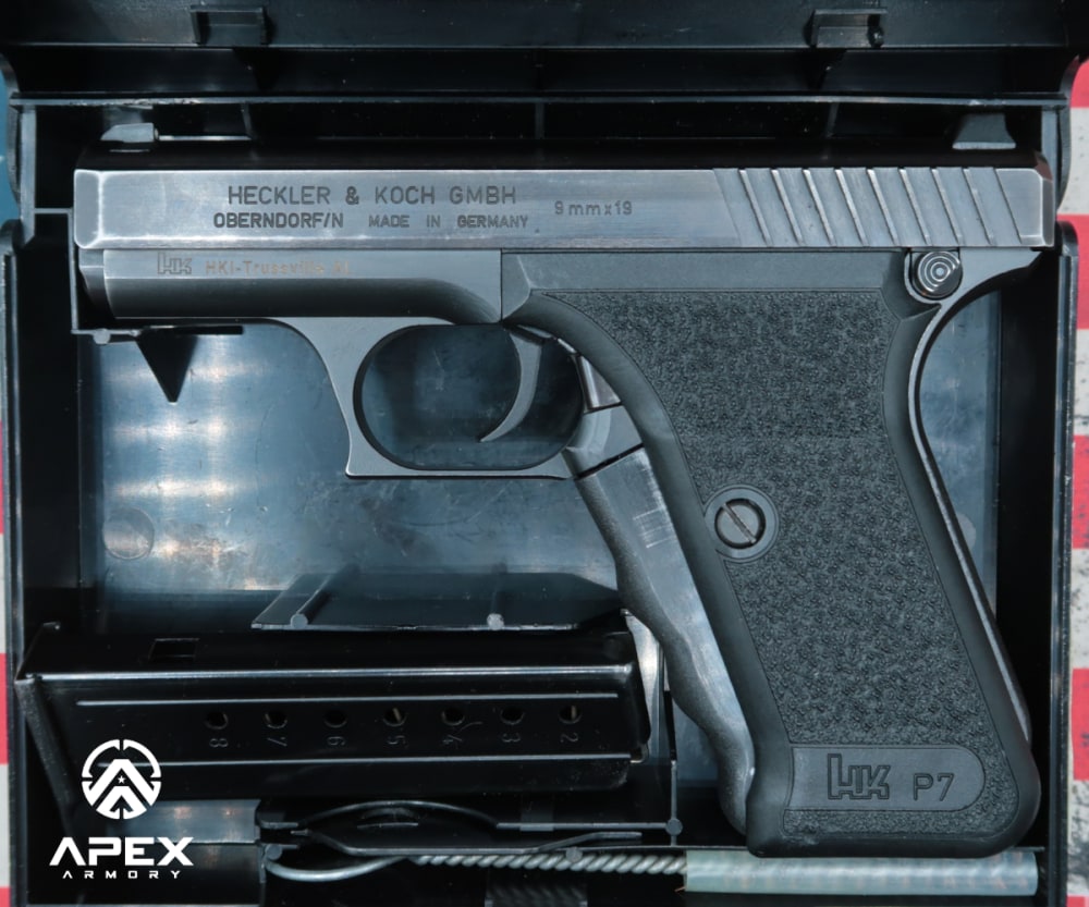 1982 Heckler & Koch P7 9mm Semi-Auto Pistol 4.25" 8+1 Box Police Trade-In-img-0