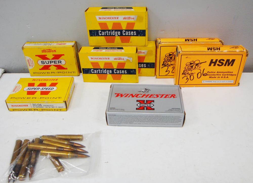 Lot Of 170 Rounds Of .30-06 Ammo Various Mfgs Weights & Bullets Ammunition -img-0