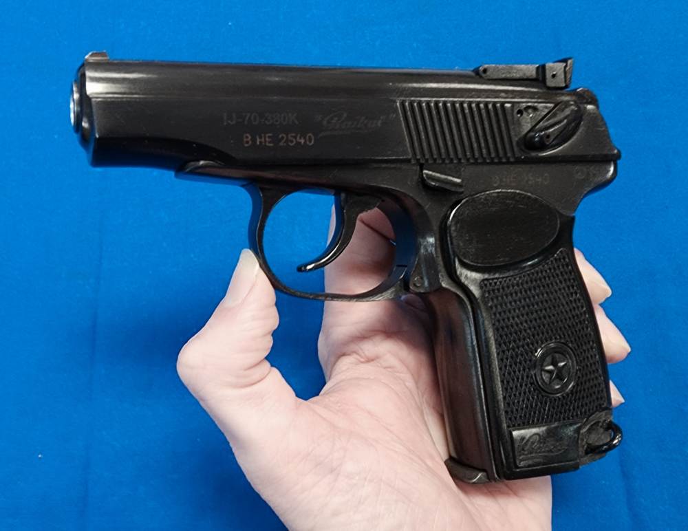 BAIKAL IJ-70-380K .380 ACP 3.75" W/ HOLSTER, EXC COND, MID-1990s-img-1