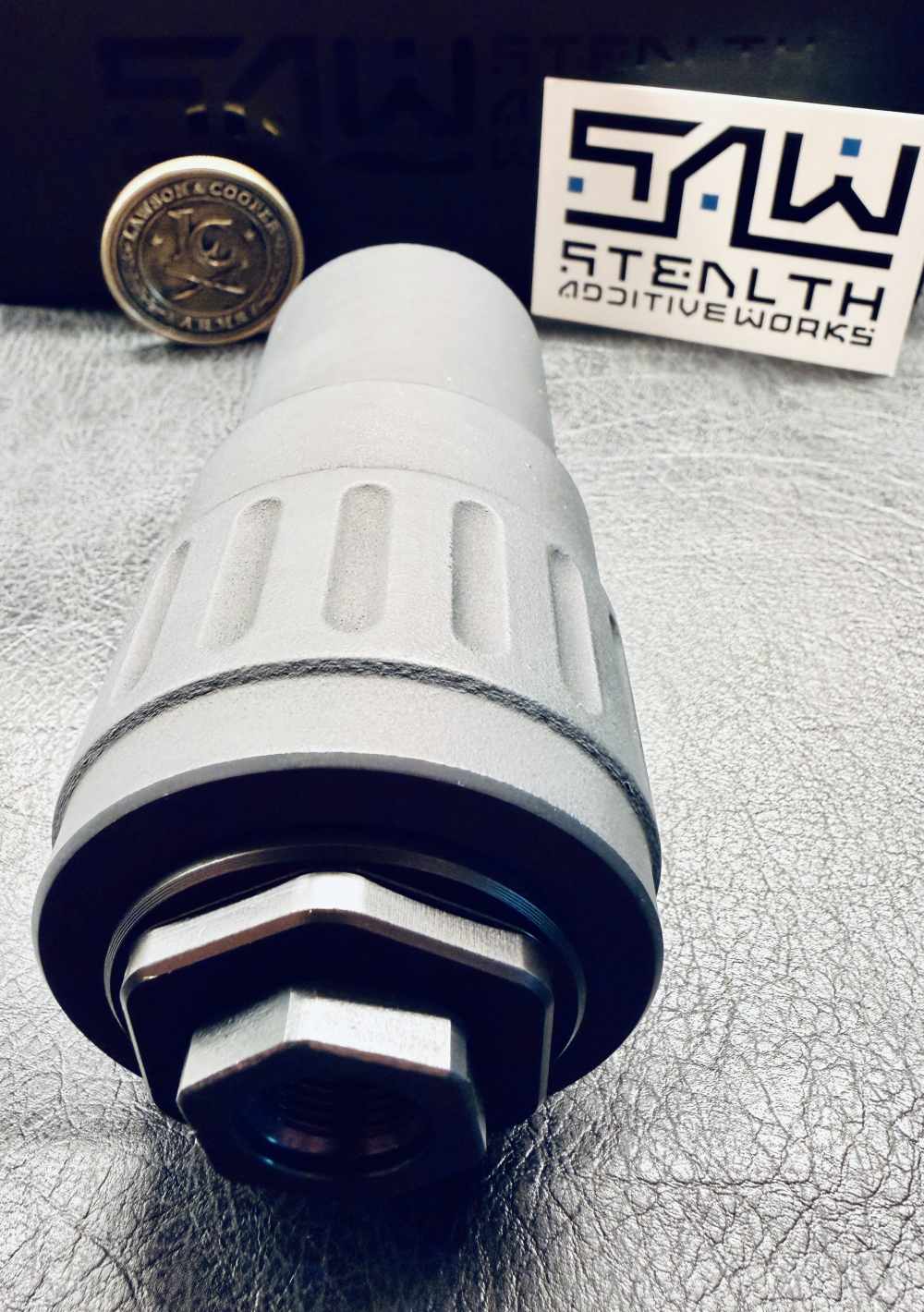 Tisha by Stealth Additive Works (SAW) 5.56mm Titanium Suppressor-Free Ship!-img-3