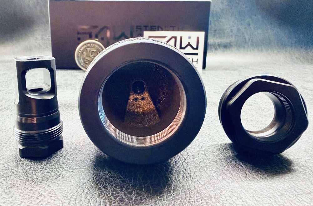 Tisha by Stealth Additive Works (SAW) 5.56mm Titanium Suppressor-Free Ship!-img-4