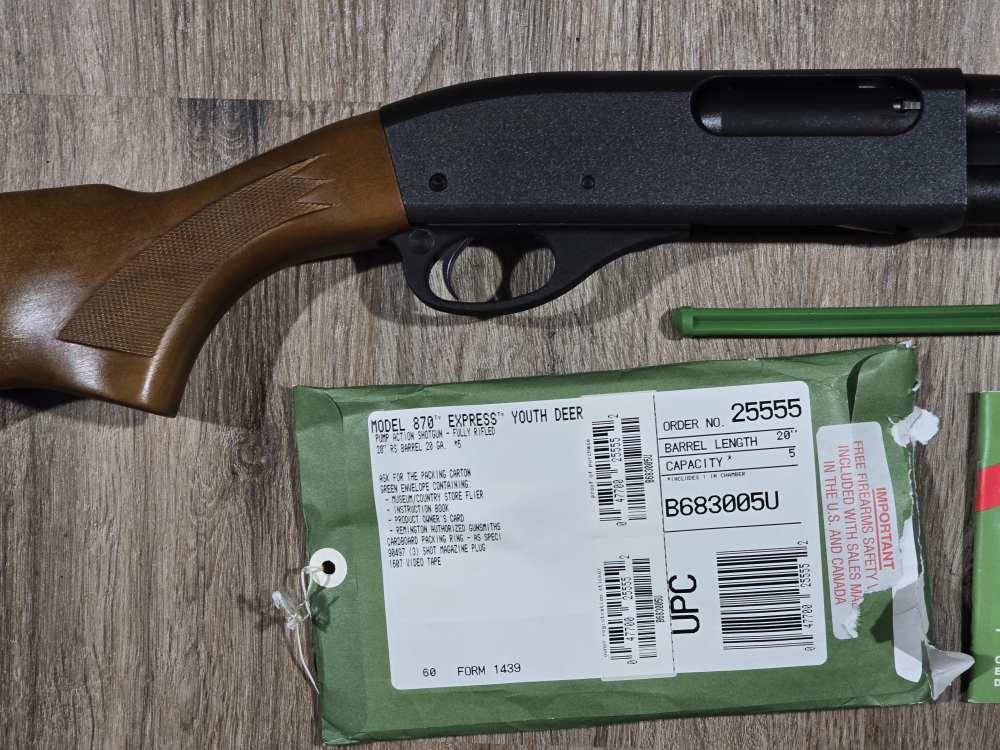 Excellent! 1994 Remington 870 Deer Youth 20 Gauge-img-2