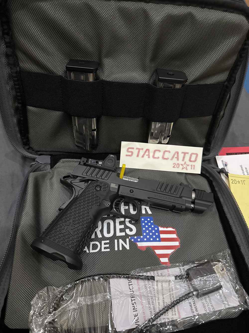 Staccato P DPO THREADED BARREL 2011 Cadre Comp 9mm W/ NEW RMR-img-2