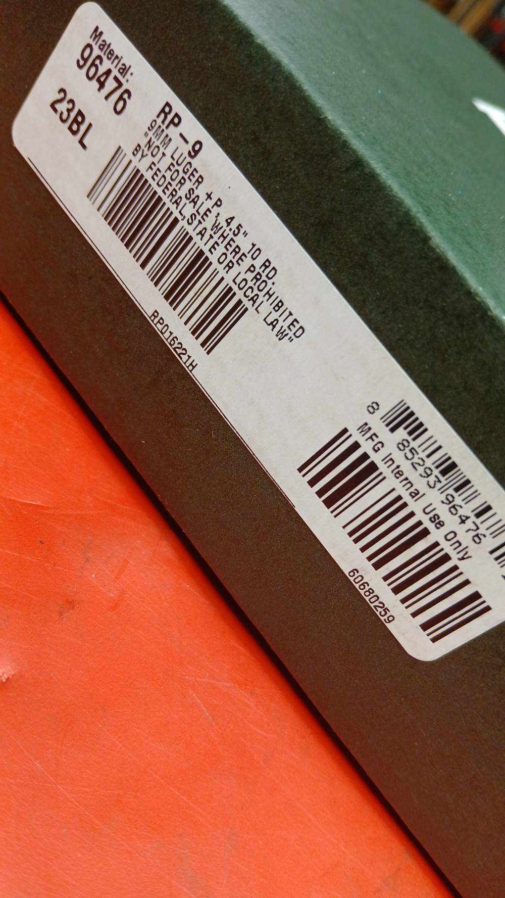 remington - rp-9 - 9mm - used - box. -img-1
