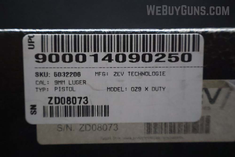 Zev Technologies OZ9C OR Semi-Automatic Pistol 9mm Parabellum-img-17