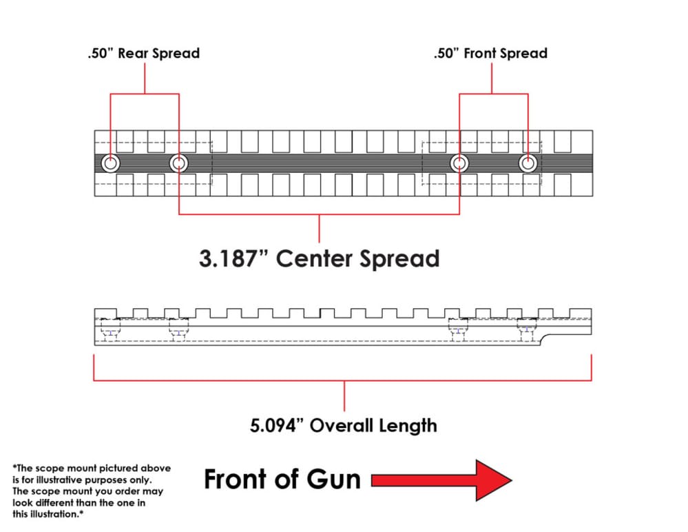 EGW Browning BAR (All Action ) &BLR Long Action Picatinny Rail 0MOA 43500-img-4
