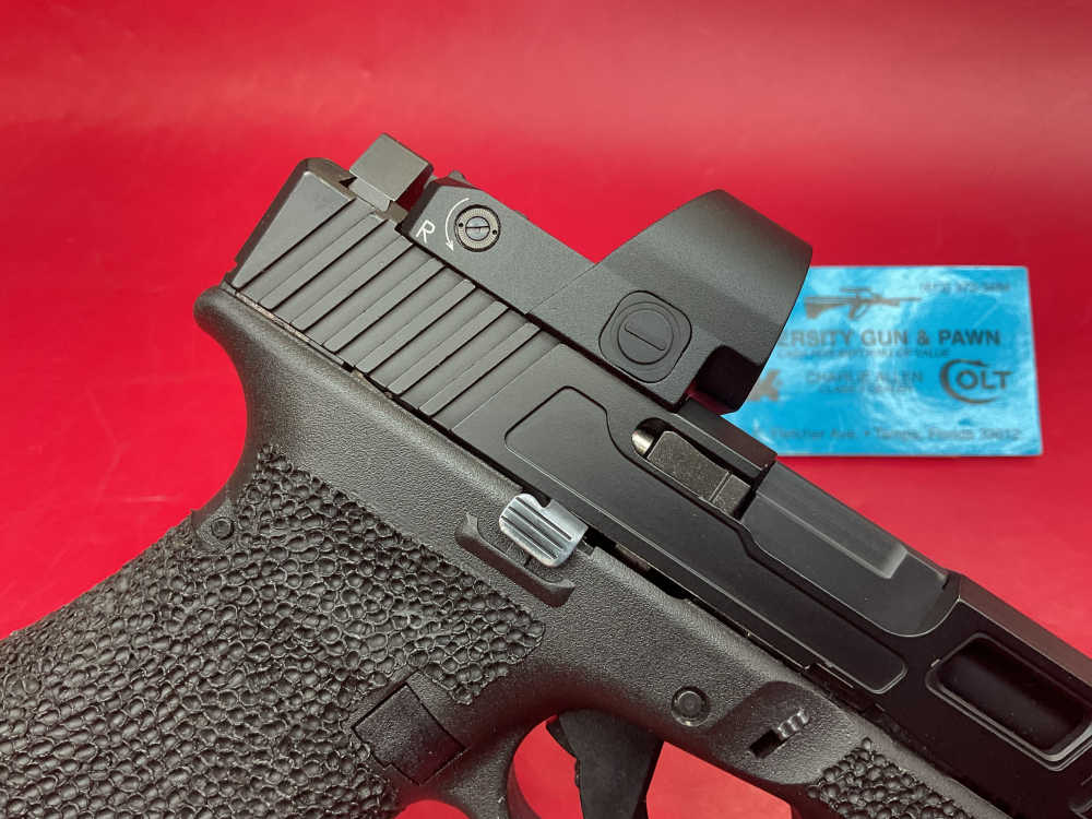 Custom Glock 47 Gen 4 9mm 4.5” Ported Barrel - Stippled Grip & Red Dot -img-14
