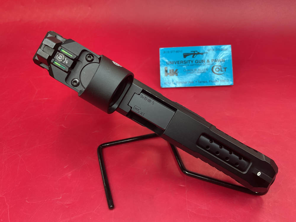 Custom Glock 47 Gen 4 9mm 4.5” Ported Barrel - Stippled Grip & Red Dot -img-8