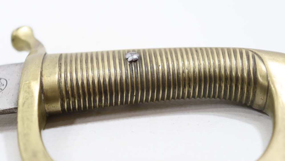 ORG FRENCH NAPOLEONIC-STYLE BRIQUET SHORT SABER 1850'S-60'S-img-17