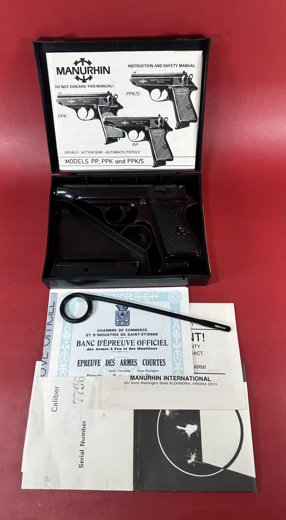 MANURHIN WALTHER PP 380 ACP BLUED. 2 mags. Rare. Excellent-img-0