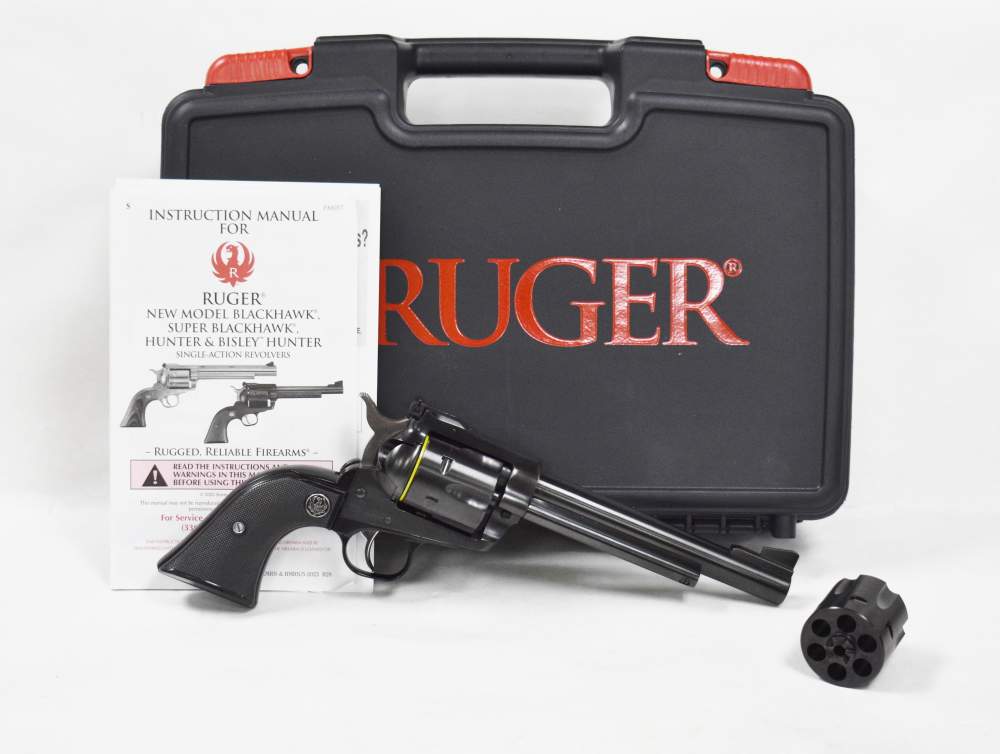 RUGER NEW MODEL BLACKHAWK .357MAG/ 9MM 6.5" 0318 NIB CONVERTIBLE PENNY -img-0