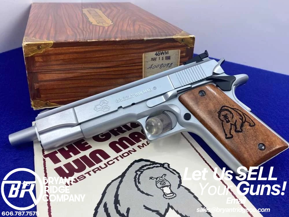 1990 L.A.R. Grizzly Win Mag Mark I .45 WM 6.5" *RARE BIG-BORE SEMI-AUTO*NOS-img-0