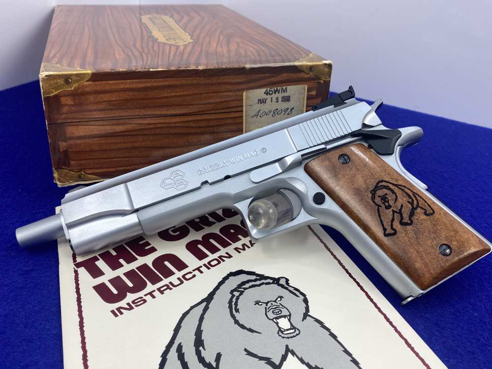 1990 L.A.R. Grizzly Win Mag Mark I .45 WM 6.5" *RARE BIG-BORE SEMI-AUTO*NOS-img-3