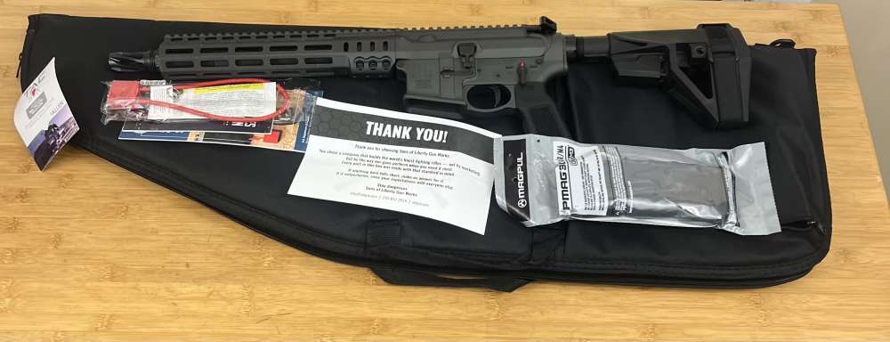 SOLGW MK1 Pistol, 11.5” SS 416R P3 Barrel, 5.56 NATO Anodized Grey  NIB-img-1