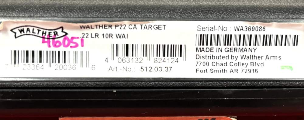 Factory New Walther P22 CA 22LR Target Pistol No Reserve!-img-8