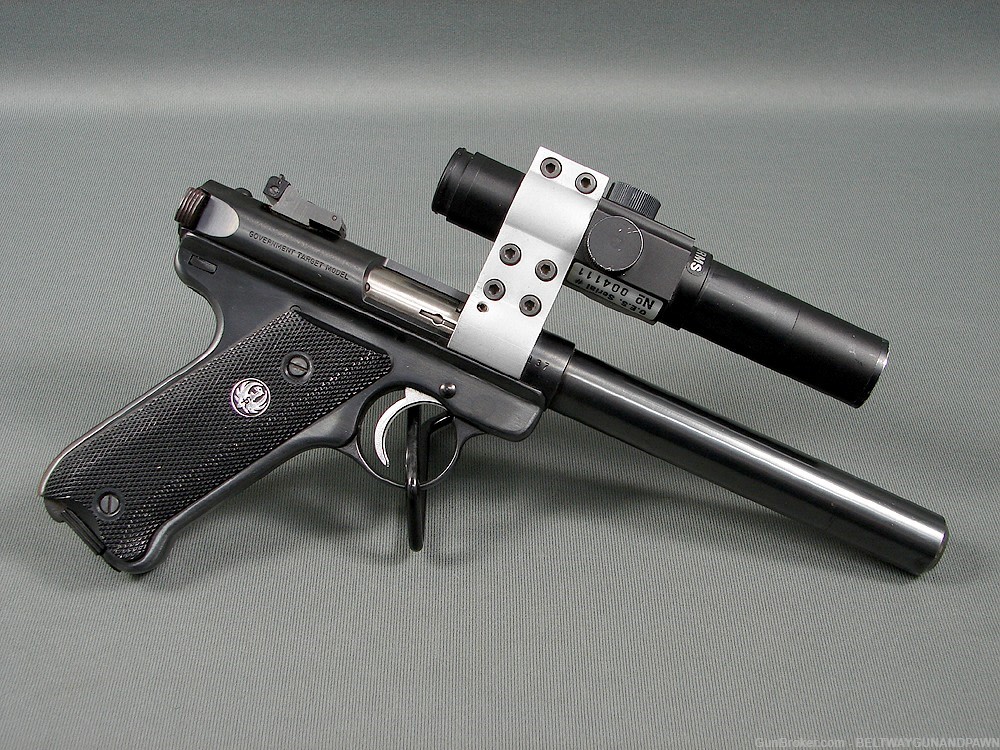 Ruger MKII Government Target 22LR 7" Bull Bbl w/Vintage Ultra Dot Sight-img-1