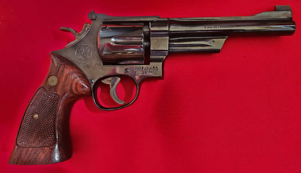 Smith & Wesson SW 27-2 6" 357Mag Revolver TH, TT, Excellent!-img-1