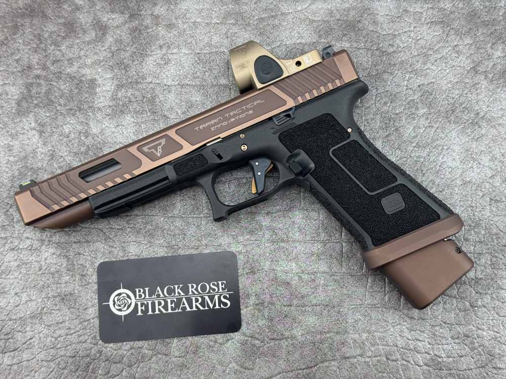 Taran Tactical Glock 17L Copperhead 9mm Pistol w/ FDE Trijicon SRO-img-4