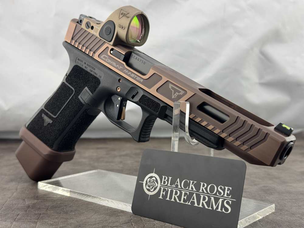 Taran Tactical Glock 17L Copperhead 9mm Pistol w/ FDE Trijicon SRO-img-0