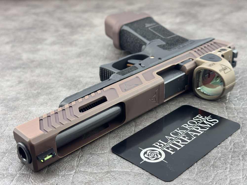 Taran Tactical Glock 17L Copperhead 9mm Pistol w/ FDE Trijicon SRO-img-2