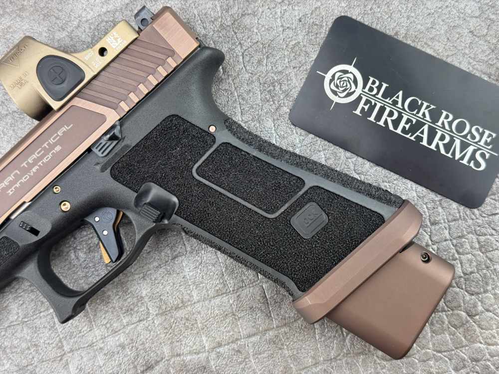 Taran Tactical Glock 17L Copperhead 9mm Pistol w/ FDE Trijicon SRO-img-8