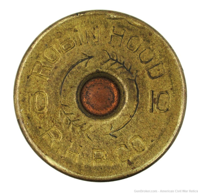 10 Ga. Robin Hood Powder Company Straw Colored Shotshell (1903-1907)-img-3