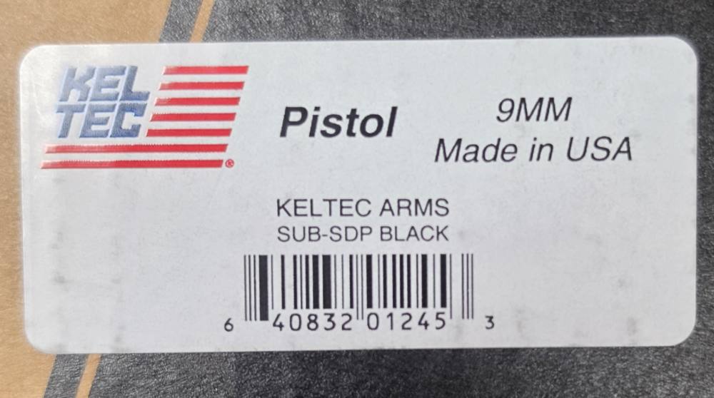 Kel-Tec Sub-SDP 9MM 6" 17RD SDP9BLK  Threaded Sub KelTec NOCCFEES!-img-2