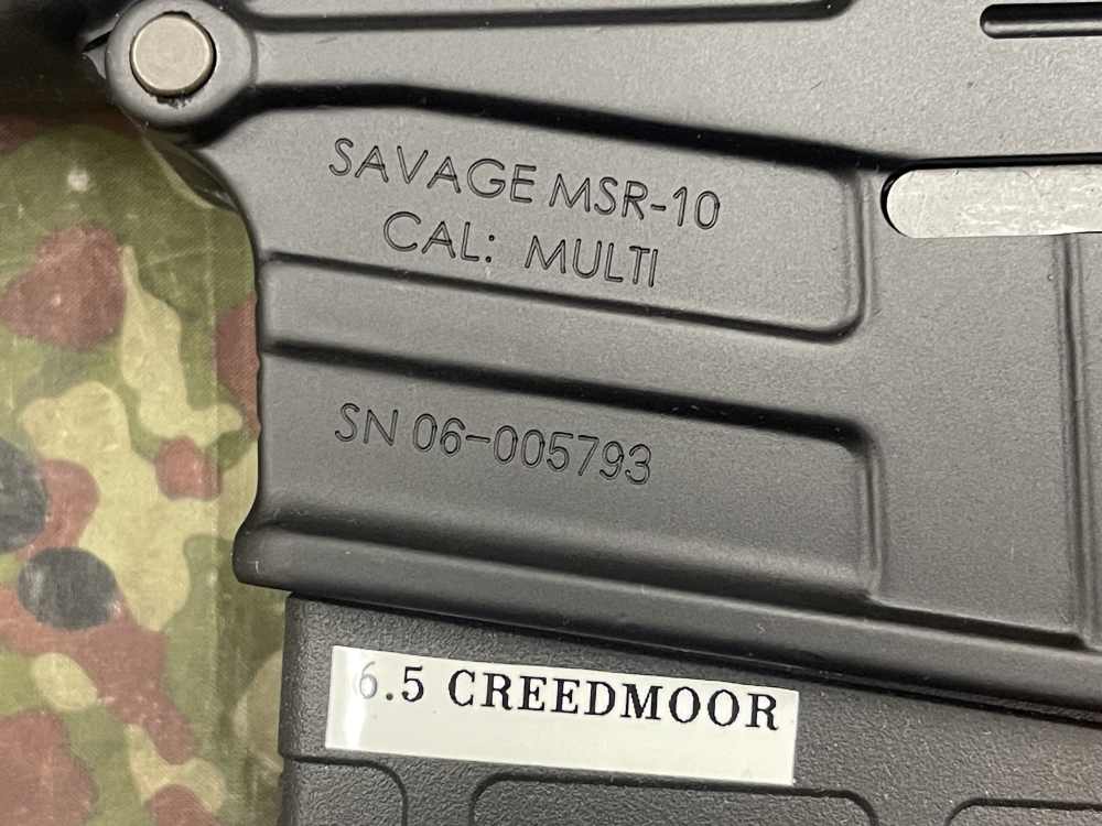 Savage MSR-10 Hunter 6.5 Creedmoor Semi-Auto AR Direct Impengement Platform-img-11