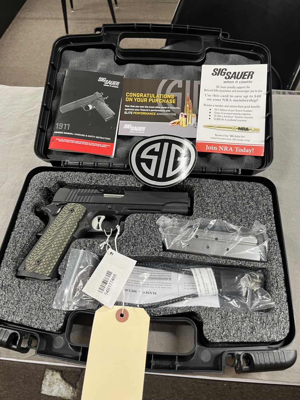 Sig Sauer 1911 Tac Ops 10mm New In Box-img-9