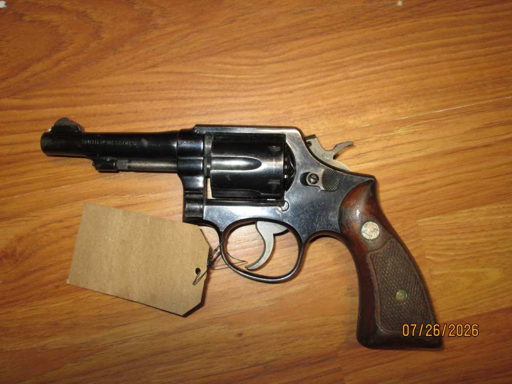 vintage smith and wesson model 10 blued -img-1