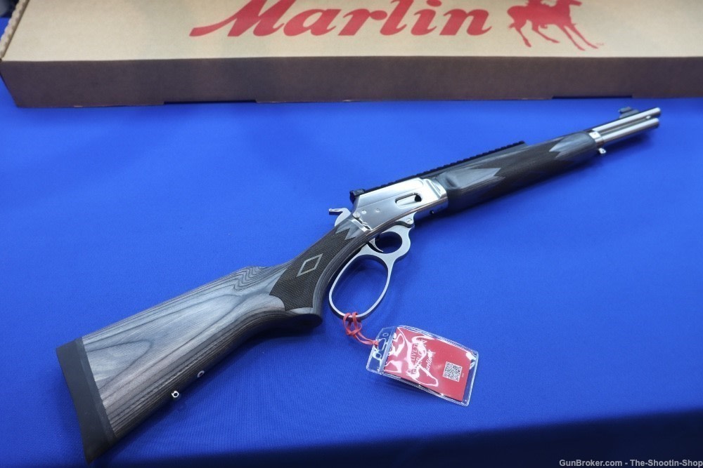 Marlin Model 1894 SBL Rifle 44 MAG Stainless 16" THREADED 70432 Trapper 44M-img-0