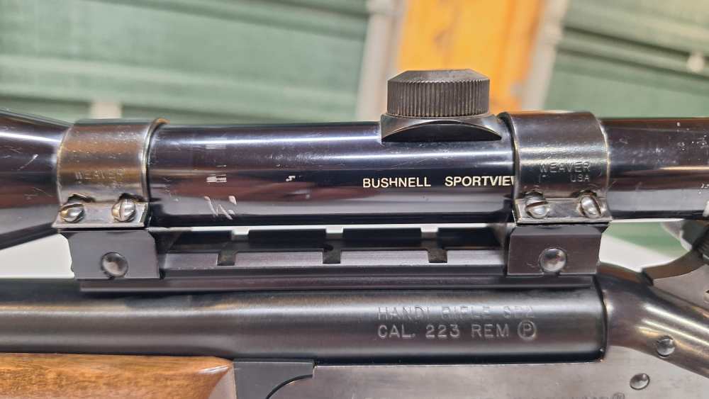 NEF Handi-Rifle SB2 223 Rem Bushnell Sportview Scope Excellent Condition-img-16