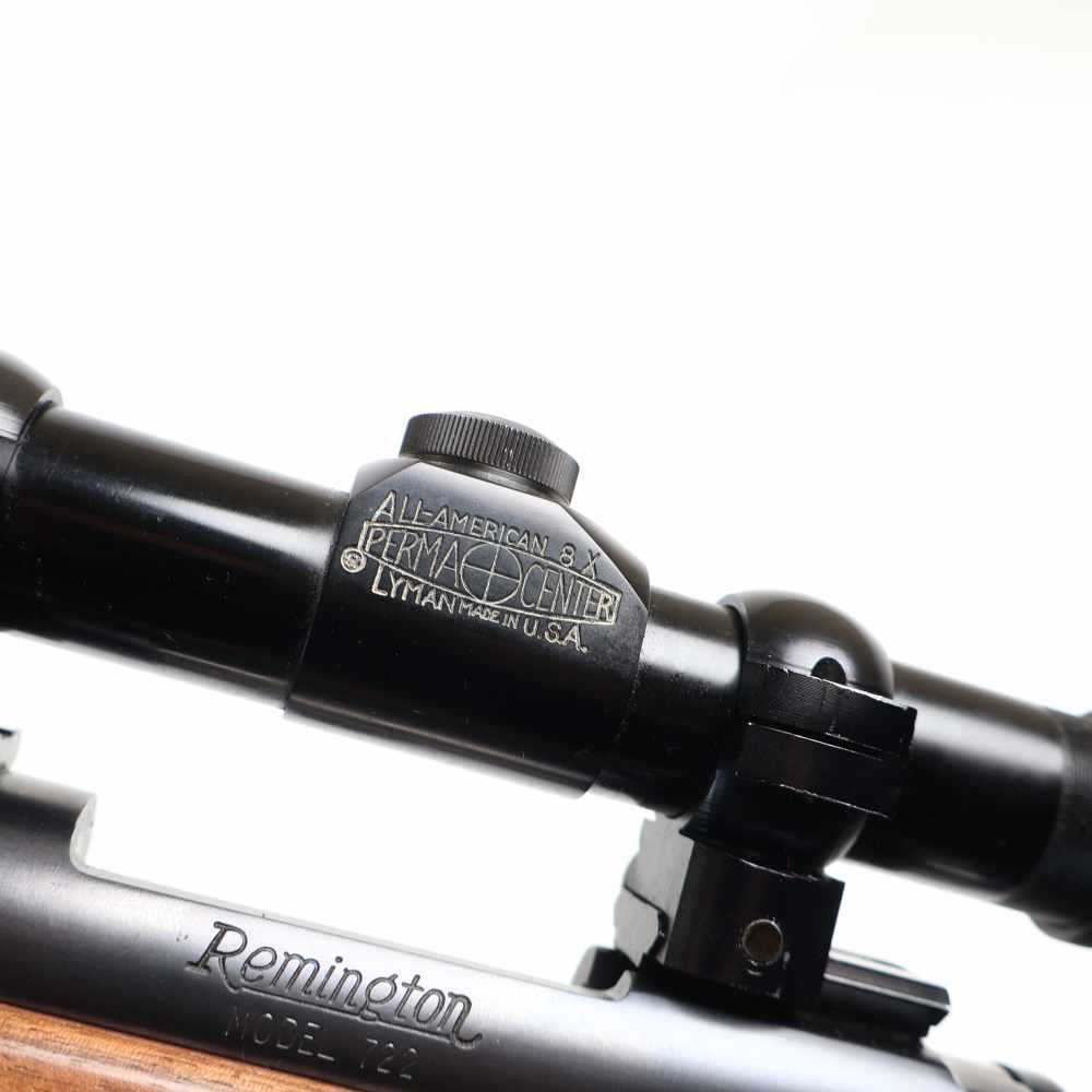 Remington 722 .244 REM 26" Blue/Wood MFG 1955 W/ Lyman 8X Scope C&R OK! -img-23
