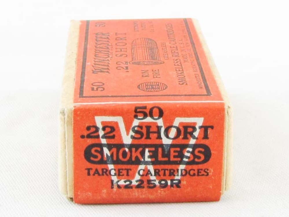 Winchester .22 Short Cartridges - Sealed and Full 2-Pc. Box-img-2