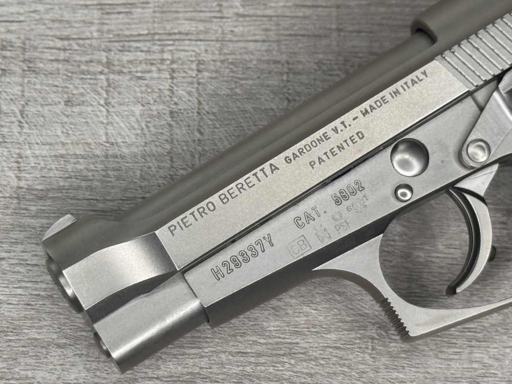 2007 Beretta 84FS Factory Nickel .380 ACP Made in Italy w/ Accessories!-img-5