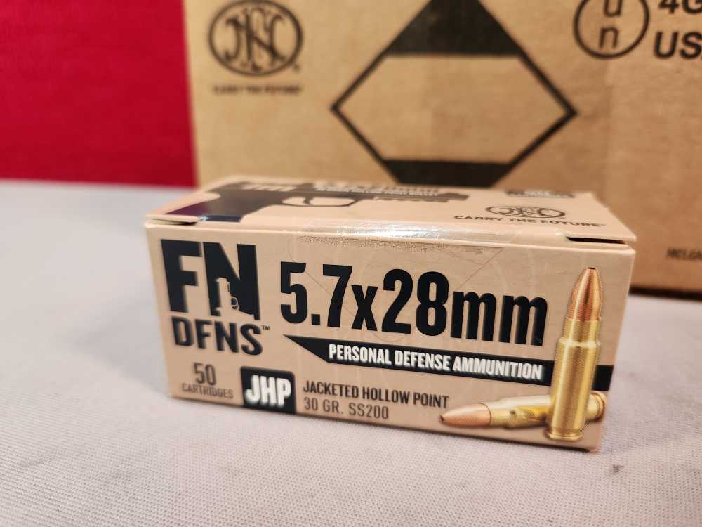 FN DEFENSE 5.7x28MM 30GR JHP 500RDS NEW! PENNY AUCTION!-img-1