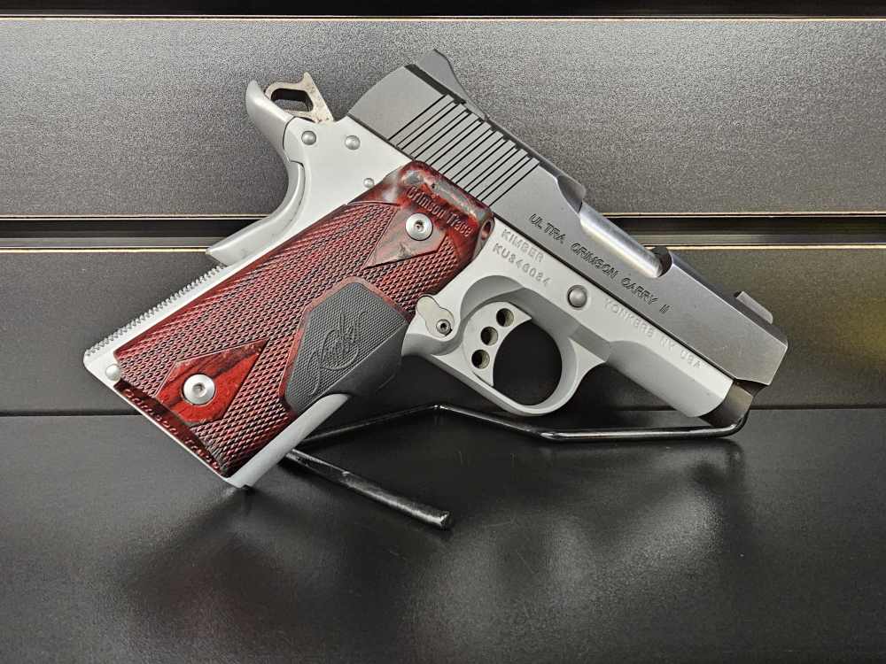 USED 1911 Kimber Ultra Crimson Carry II Crimson Trace Laser grips .45 ACP -img-1