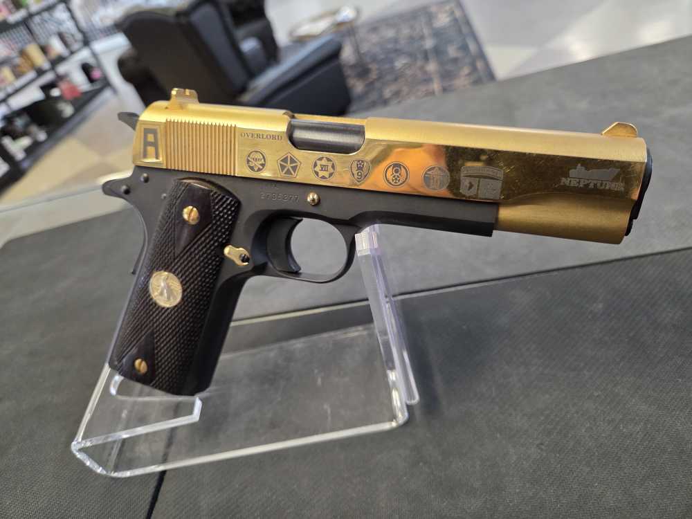 LIMITED COLT Colt Overlord Neptune D-Day Gold 1911 commemorative -img-6