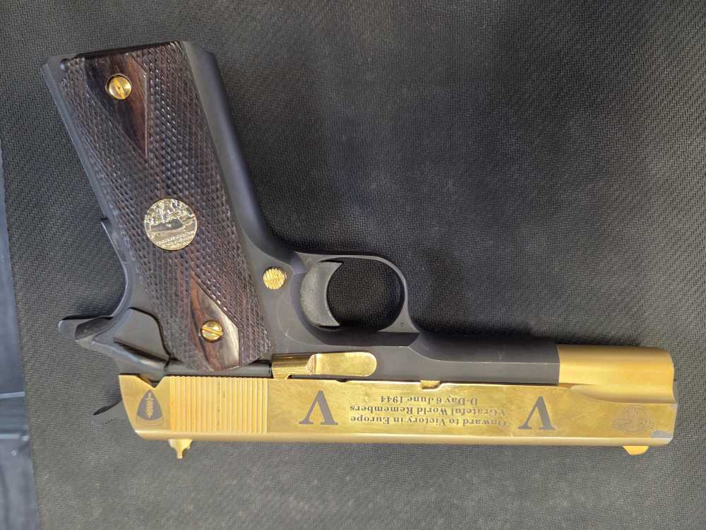LIMITED COLT Colt Overlord Neptune D-Day Gold 1911 commemorative -img-10